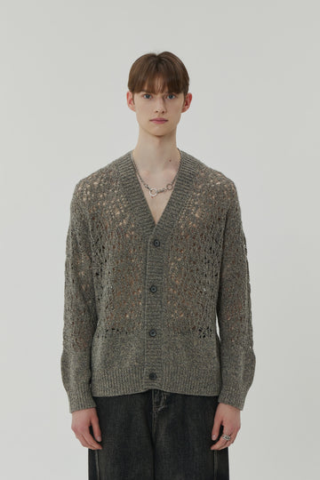 23SS PUNCHING KNIT CARDIGAN